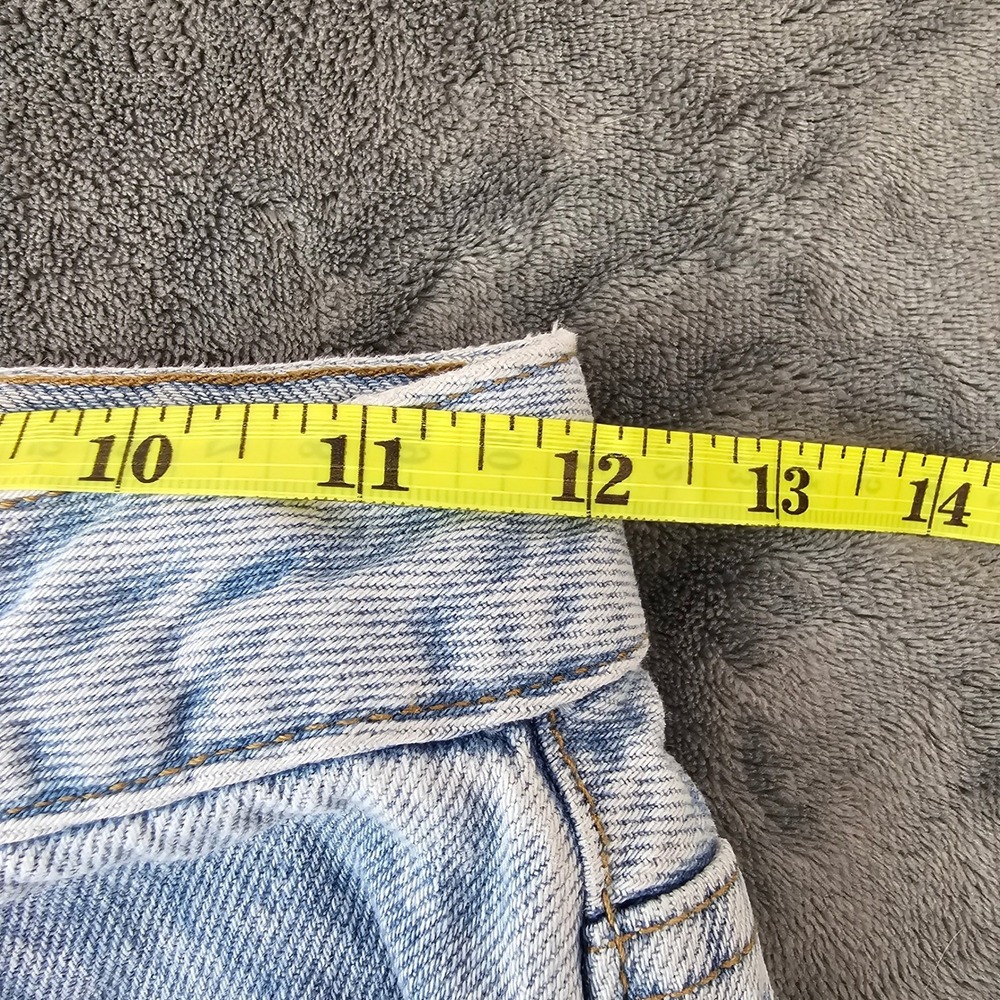 PAC SUN 90s Boyfriend Jeans Light Wash Patchwork Denim Size 24 - Picture 6 of 9